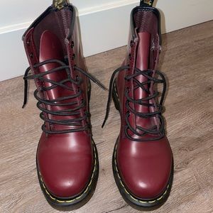 Like new Dr. Martens 1460 red boots